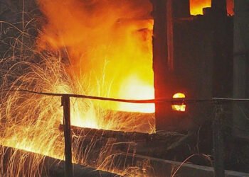 Blast Furnace Sparks by Steel Industry News