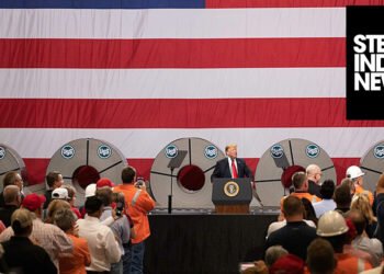 President Donald J. Trump delivers remarks on trade and celebrates the recently reopened Granite City Works steel plant July 26, 2018 | Photo Credit: Official White House Photo by Shealah Craighead