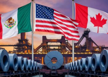Trump Tariffs - Steel Coils and Flags